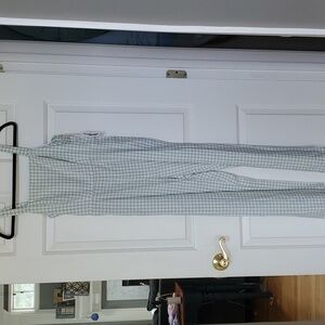 Jessica Simpson Medium green gingham pantsuit NWT